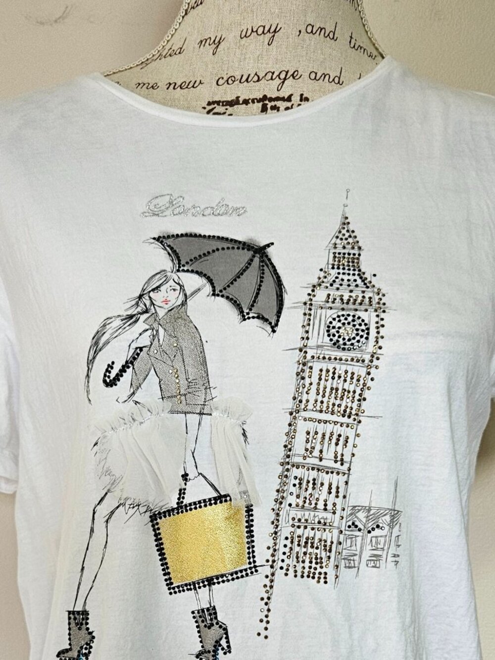 Embellished T-Shirt - London